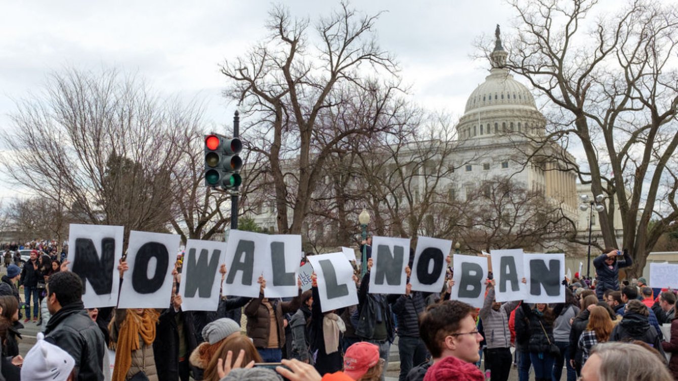 Protest of the Muslim Ban, Washington, D.C., January 2017. 