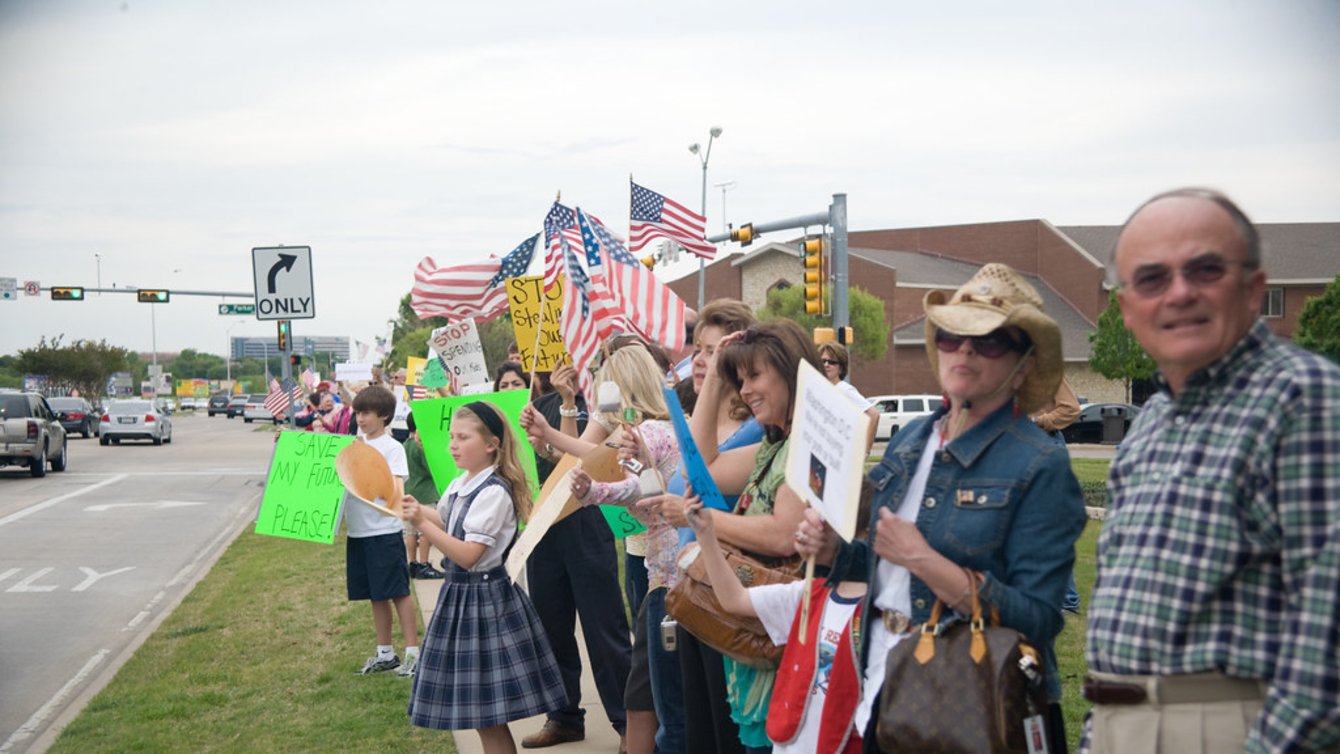 Tea Party rally in Plano, TX, April 15, 2009