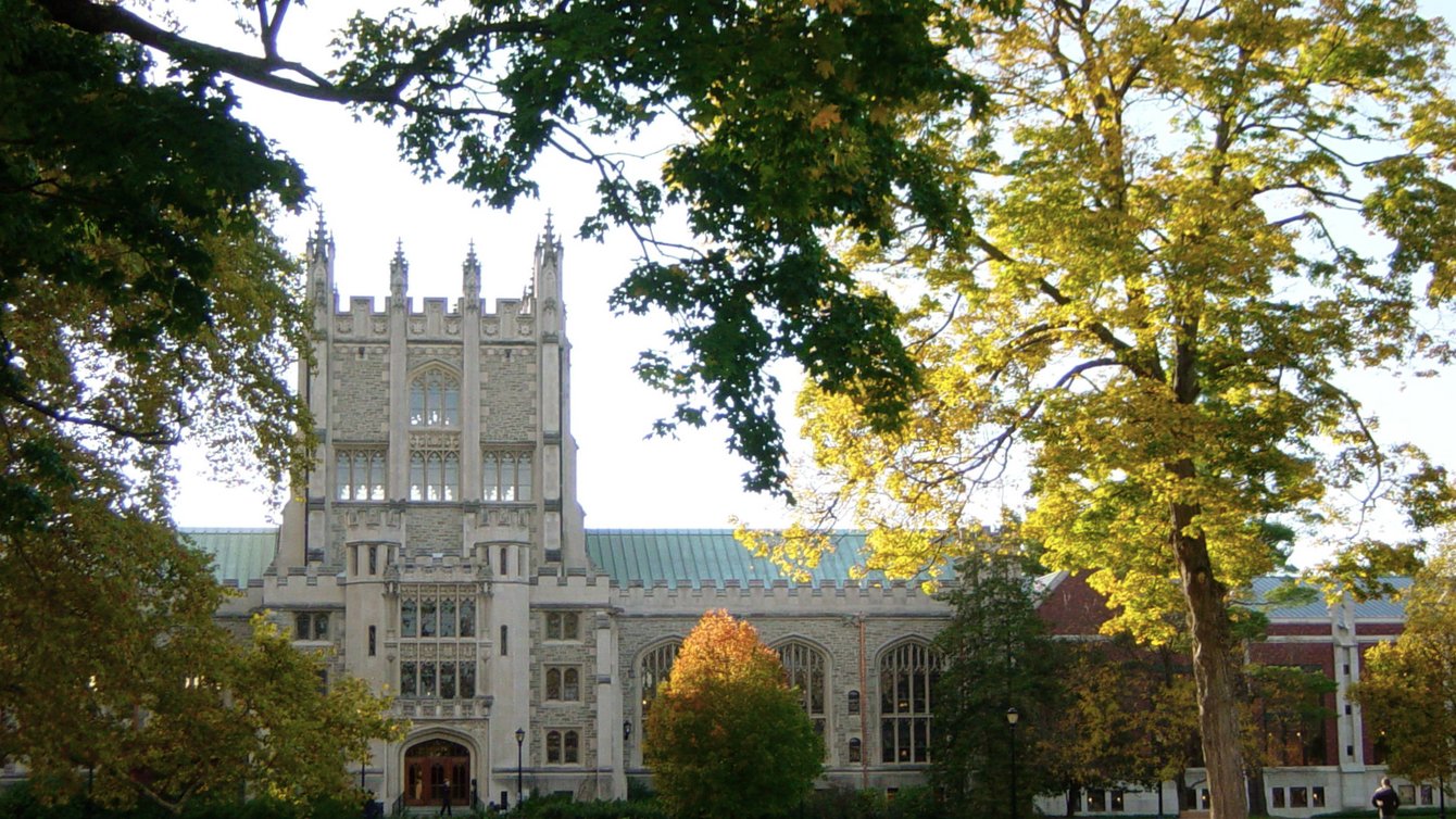 Thompson Library at Vassar College in Poughkeepsie, New York. 