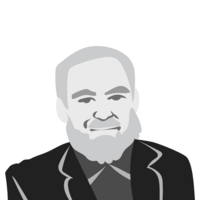 Illustration of Fred Clarkson