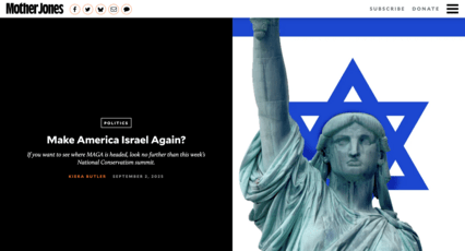 screenshot of Mother Jones