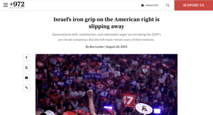 screenshot of +972 Magazine