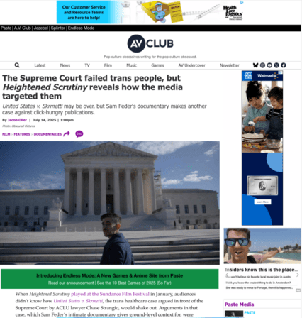 Screenshot of  A.V Club