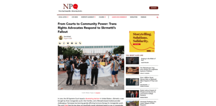 screenshot of Non Profit Quarterly