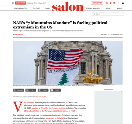 screenshot of Salon