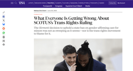 screenshot of The New Republic