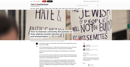 screenshot of The Conversation