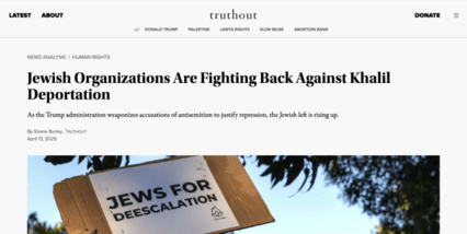 screenshot of Truthout