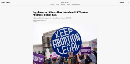 screenshot of Truthout