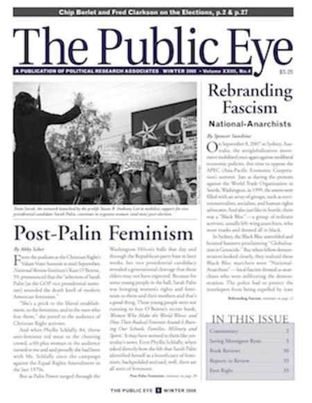 The Public Eye, Winter 2008 cover