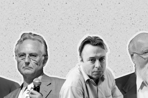 Image of Sam Harris, Richard Dawkins, Christopher Hitchens, Daniel Dennett