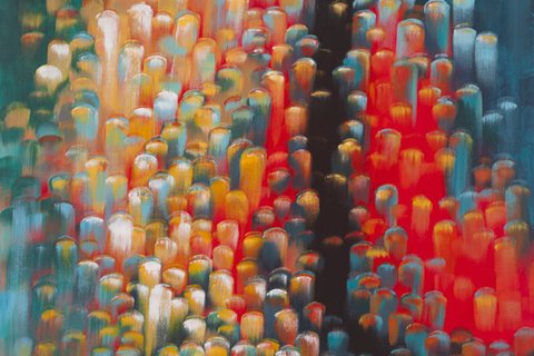 Abstract painting by Rae Senarighi