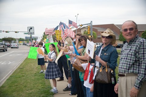 Tea Party rally in Plano, TX, April 15, 2009