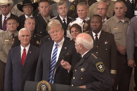 Trump meets with sheriffs