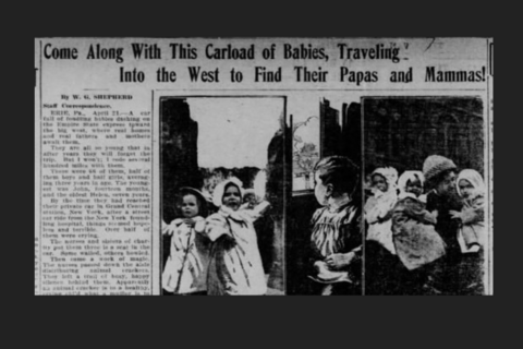 come along with this carload of babies headline of evansville newsclipping 1911