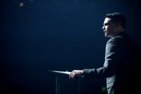 Ben Shapiro speaking at the 2019 Student Action Summit hosted by Turning Point USA