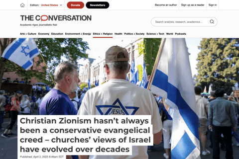 a screenshot of The Conversation