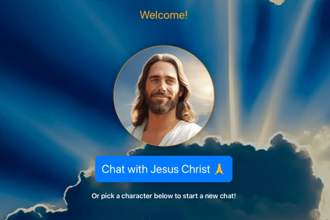 screenshot from “Chat with jesus"